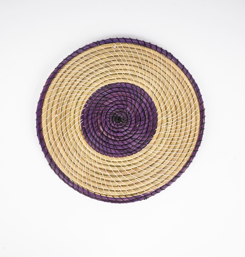 SOUS-PLAT mauve en alfa naturelle